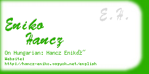 eniko hancz business card